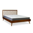 thumbnail image 5 of Linon Reid Mid Century Oatmeal Platform King Bed, 5 of 11
