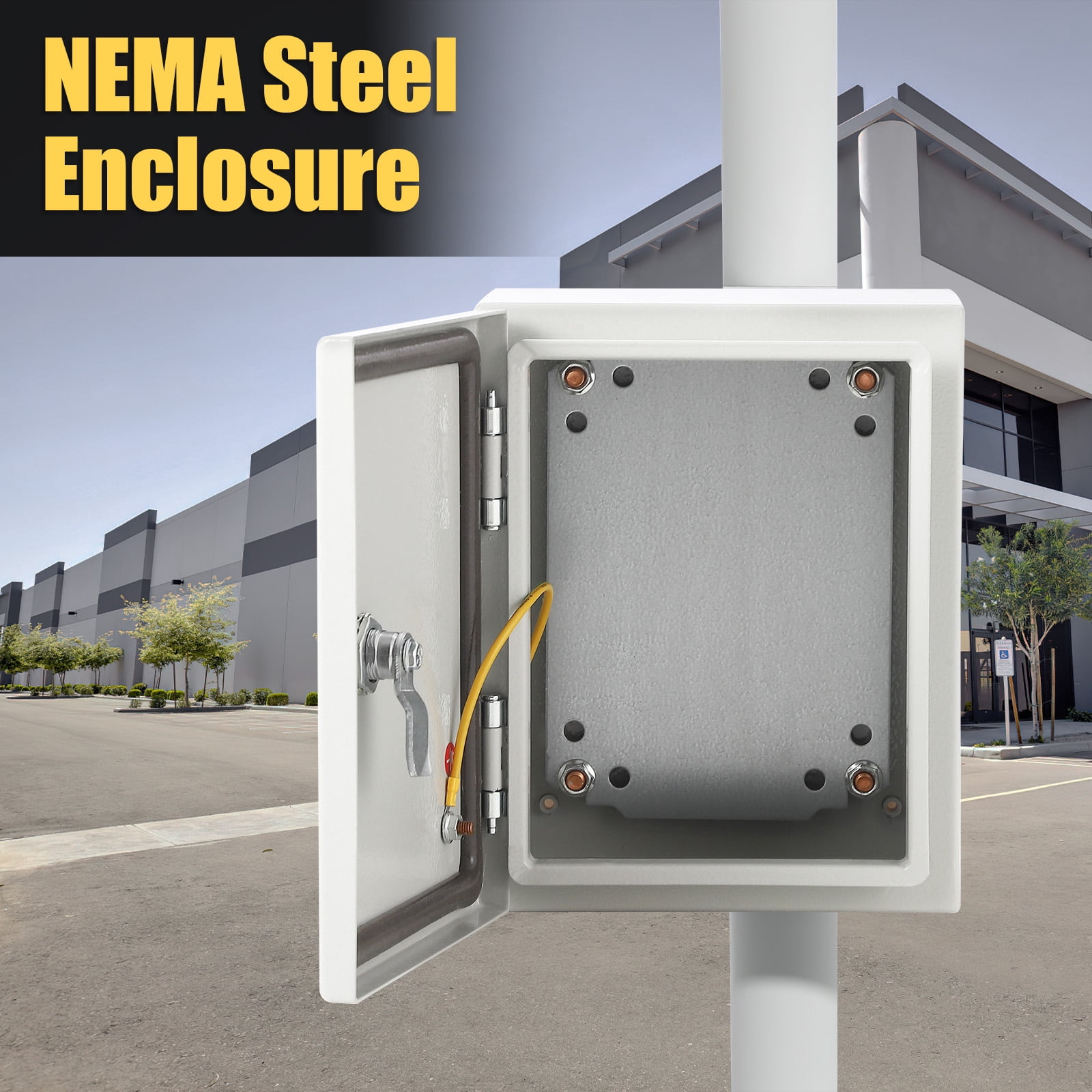 10-Gauge Steel Electrical Panel Box 18x14x8 Inch - 1.5mm Wall Thickness, Waterproof Metal Breaker Box for Indoor/Outdoor Use, UL Listed Electric Enclosure for Wiring Management