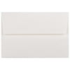 JAM A8 Strathmore Invitation Envelopes, 5 1/2 x 8 1/8, Bright White Pinstripe, 50/Pack