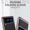 thumbnail image 3 of SaniMore for Samsung Galaxy Z Flip 4 6.7" Slim Electroplated Transparent Folding Case, Rugged PC [Not Yellowing Technology] Full Body Protective Case for Samsung Z Flip 4 Women Men, Royalblue, 3 of 8