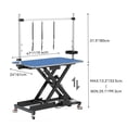 thumbnail image 2 of Dextrus 49" Professional Electric Dog Grooming Table for Large Dogs with Leveling Wheels & Aluminum Dog Grooming Arm, Anti Slip Tabletop & Tool Organizer, 2 of 5