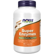 NOW Supplements, Super Enzymes, Formulated with Bromelain, Ox Bile, and Pancreatin, 180 Capsules