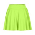 thumbnail image 5 of Womens Tennis Golf Skirt, Pleated Athletic Skirts with Shorts High Waisted Flowy Mini Skort for Workout Sports High Low Skirt Yellow L, 5 of 6