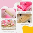 thumbnail image 3 of Kids Bike Qaba Baby Rocking Horse, Ride on Unicorn with 32 Songs, Toddler Rocker Toy with Wooden Base Seat Safety Belt for 1.5-3 Year Old, Pink,Boys Bike, 3 of 10