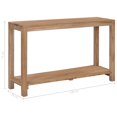 thumbnail image 1 of vidaXL Console Table 120x35x75 cm Solid Teak Wood, 1 of 5