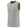 thumbnail image 3 of FRSASU Mens Casual Tank Tops Sleeveless Muscle Shirt Gym Athletic Lounge Casual Breathable Crew Neck Loose Fit Tee Dark Gray, 3 of 4