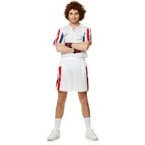 80s Tennis Player Men's Costume Small 34-36