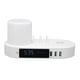 thumbnail image 2 of Reloj con cargador inalámbrico, Control táctil multifunción, luz nocturna colorida, interfaz 6USB, estación de carga rápida, enchufe europeo de 100V-240V, 2 of 5