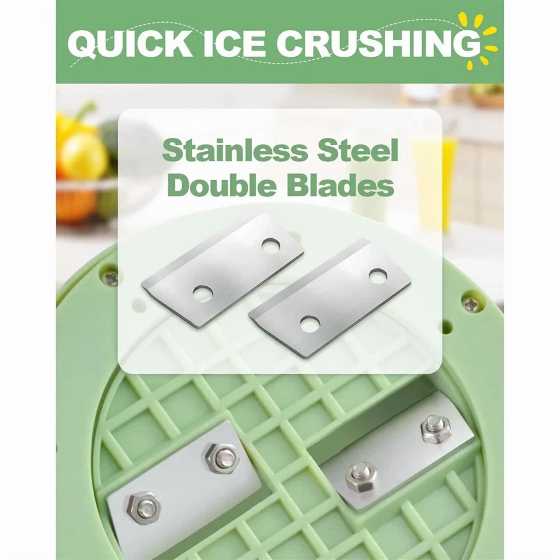 PRIME - Snow Cone Machine Shaved Ice Machine Manual Ice Shaver Machine W/Double Blade