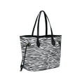 thumbnail image 5 of Daisy Rose Tote Shoulder Bag and Matching Clutch for Women - PU Vegan Leather Handbag for Travel Work and School - Zebra, 5 of 7