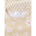 thumbnail image 5 of Gupgi 0-3Y Toddler Girl 2 Pcs Set Short Sleeve Daisy Print Tops Shorts Infant Baby Summer Clothes Outfits, 5 of 9