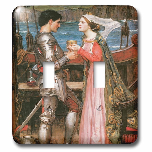 3dRose, Tristram and Isolde by John William Waterhouse, double toggle switch