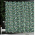 thumbnail image 4 of Ambesonne Botanical Shower Curtain, Tropical Leaves Jungle, 69"Wx70"L, Green Seafoam, 4 of 5