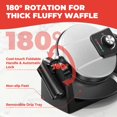 thumbnail image 4 of Waffle Maker, Rotating Belgian Waffle Maker, 180&#2013265923, 4 of 9