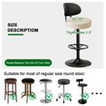 thumbnail image 2 of Stool Covers Round Set of 2, Waterproof PU Bar Stool Seat Covers 12-15 Inch with Elastic Bands,Bar Stool Chair Covers Washable Stool Cushion Slipcover, 2 of 8