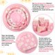 thumbnail image 4 of Suministros de fiesta Ziliny Daisy, 350 unidades, desechables para 50, 4 of 6
