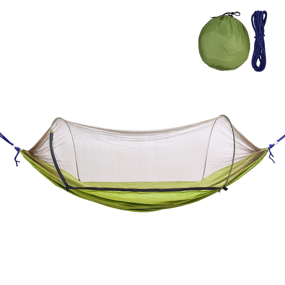Outdoor Camping Hammock with Mesh Mosquito Bug Net Hanging Swing Sleeping I9A8 