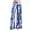 Blue, variant on Patlollav Pants for Womens,Fashion Women's Print Lightweight and Breathab Casual Loose Trouser Wide Leg Pants