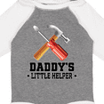 thumbnail image 4 of Inktastic Daddy Little Helper Tools Boys Long Sleeve Baby Bodysuit, 4 of 5
