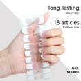 thumbnail image 6 of Gel Nails Stickers Semi Cured Gel Nail Strips Nails Polish Strips Nail Gel Wraps, 6 of 21
