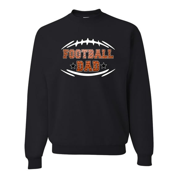 Wild Bobby, Football Dad, Sports, Unisex Crewneck Graphic Sweatshirt, Black, Small