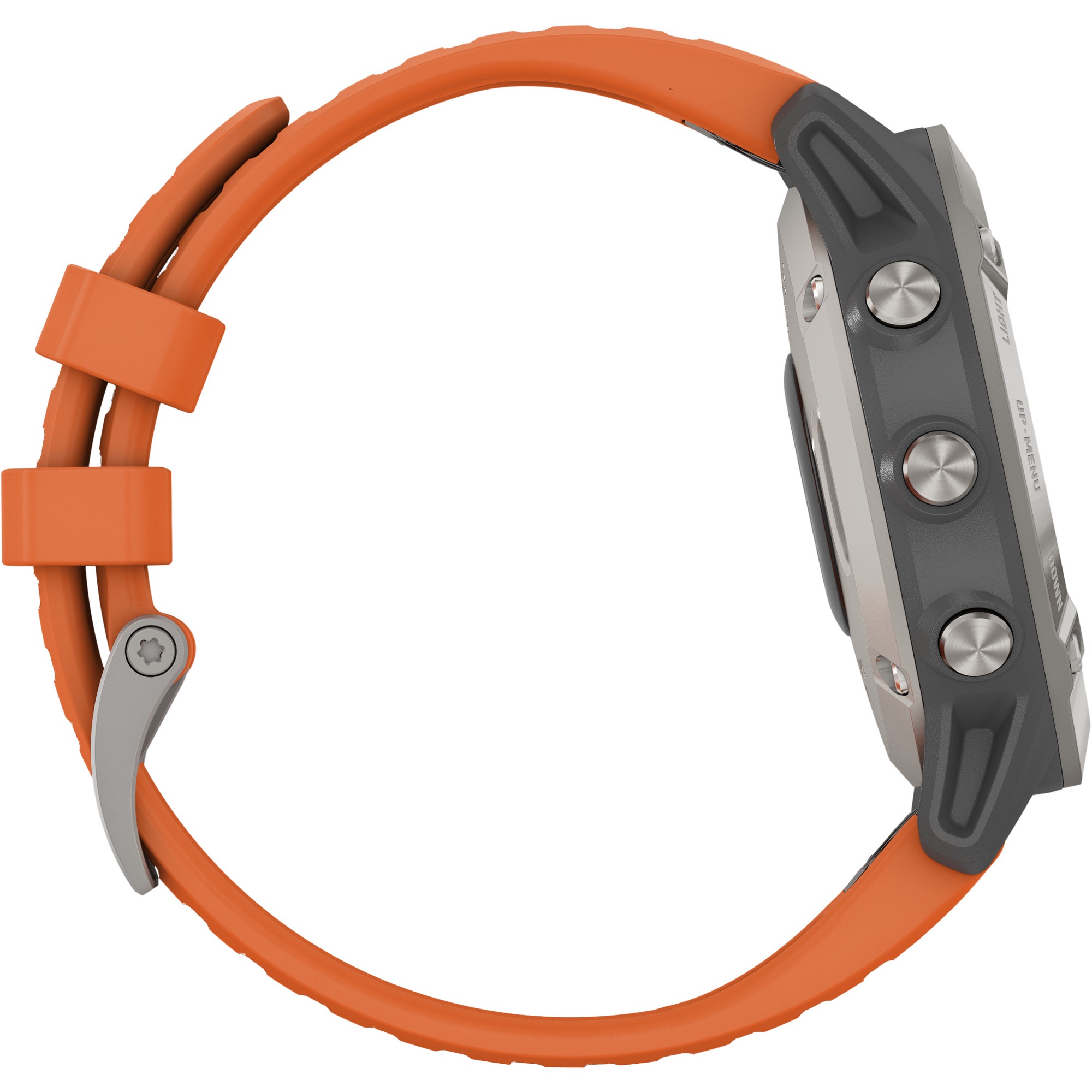 Garmin fēnix® 6 - Pro and Sapphire Editions - Titanium with Ember Orange Band - image 5 of 11