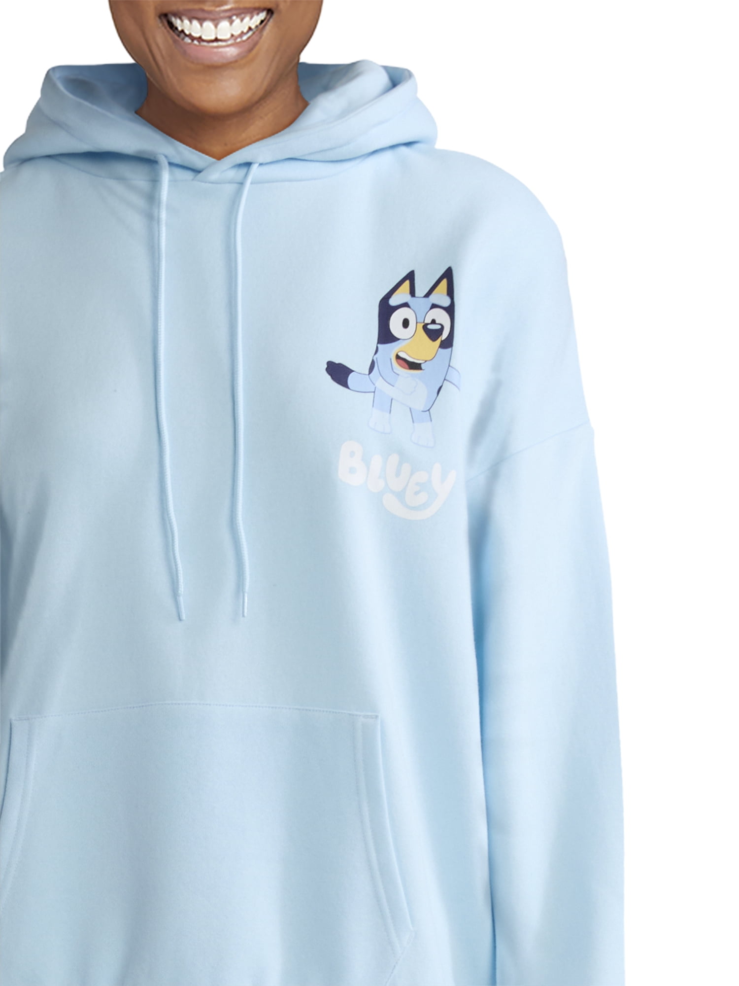 Bluey Women’s and Women's Plus Graphic Pullover Hoodie Sweatshirt, Sizes XXS-XXL