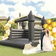 thumbnail image 4 of Relunch Inflatable Black Bounce House, Christmas Bounce castle with Air Blower,Indoor & Outdoor Bouncy Castle for Wedding Party Kids Birthday Party, Easy to Install, 4 of 9