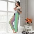 thumbnail image 4 of KLL Womens Rainbow Peacock Feathers Print Pajama Pants Soft Pajama Bottoms for Women Cozy Lounge Pants, 4 of 5