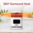 thumbnail image 5 of BLACK+DECKER 1,500-Watt-Max Mini 360° Surround Heater with Digital Display and Remote, White, BH1607, 5 of 10