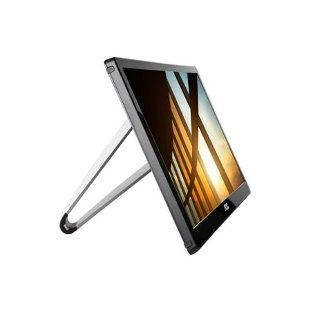 AOC - I1659FWUX 16" IPS TFT Active Matrix WLED LCD USB Powered Portable Monitor (USB) - Piano Black