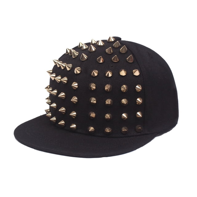 Customizable Studded Baseball Cap Adjustable Unisex Sun Visor Hat for Outdoor Activities and Everyday Style