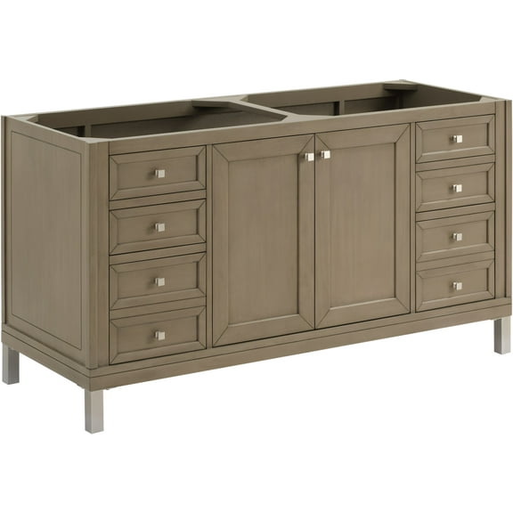 James Martin Vanities 503-V60d Chicago 60" Free Standing Double Basin Vanity Cabinet Only