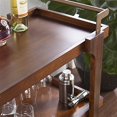 thumbnail image 5 of SEI Furniture Zhori Bar cart, Tabac Foncé, Laiton, 5 of 5