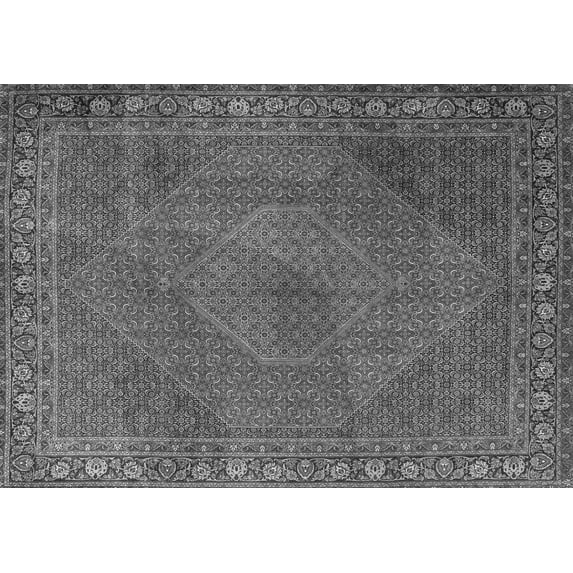Ahgly Company Indoor Rectangle Persian Gray Traditional Area Rugs, 5' x 8'