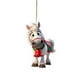 thumbnail image 1 of Lindo colgante plano navideño de acrílico con ponis y sombrero de mago | Adorno para árbol de Navidad | Decoración para ventanas y mesas | Regalo festivo para familiares y amigos, 1 of 5