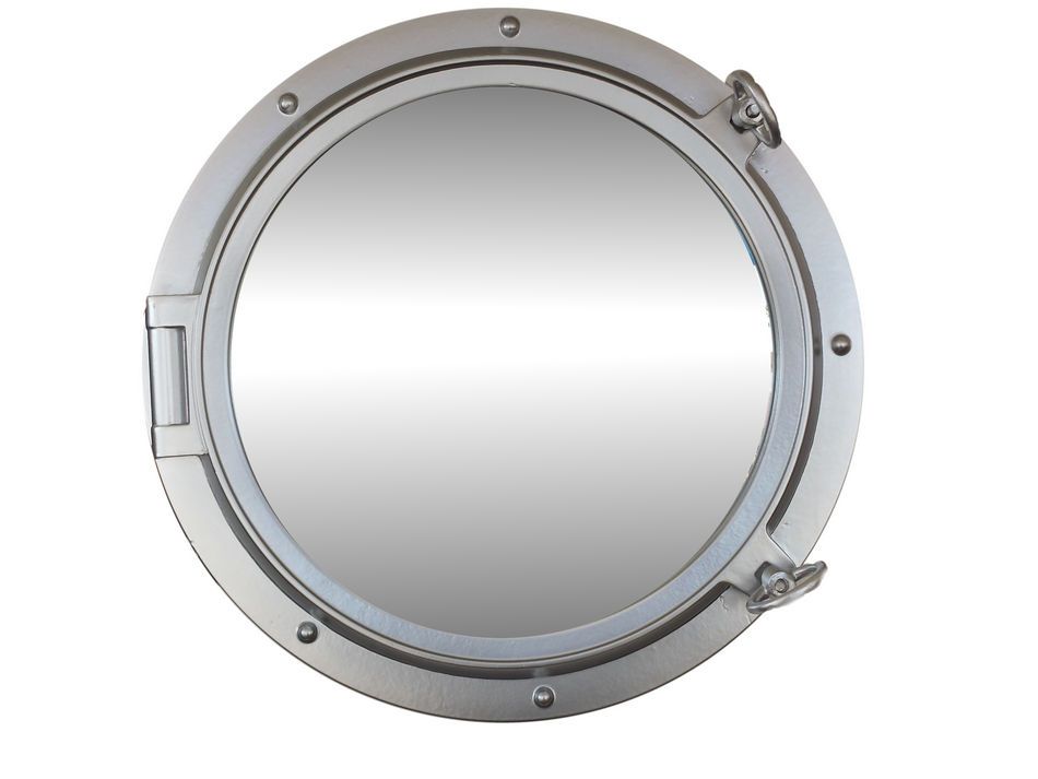 Silver Finish Porthole Mirror 24 Ship Port Hole Nautical Porthole Nautical Decoration Nautical Port Hole Decoration Nautical Home Accent Walmart Com Walmart Com