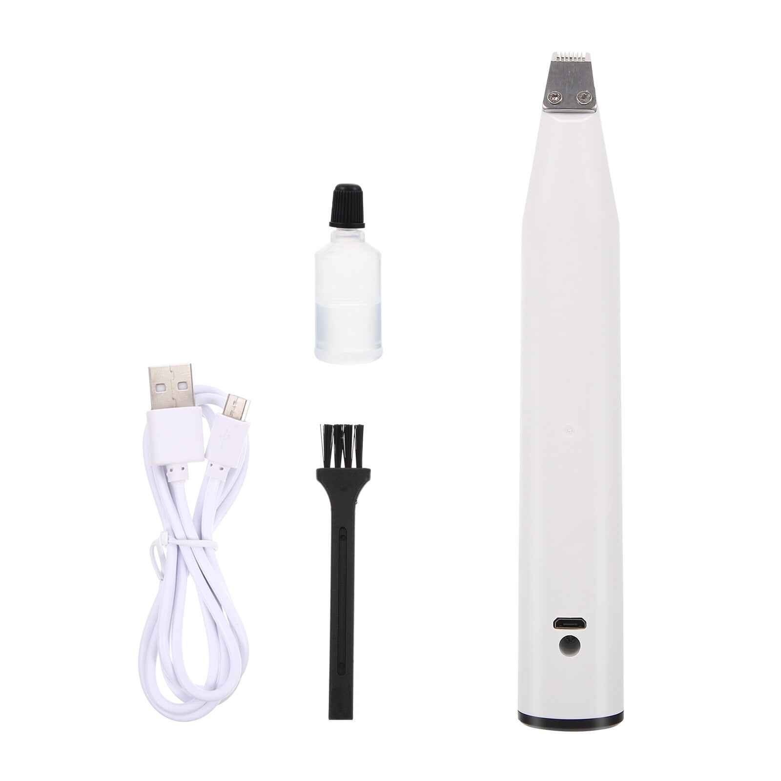 CTIRCHIU 1Set White Rechargeable Pet Hair Trimmer Low Noise Hair Trimming Device for Cats and Dogs