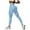 Sky Blue, variant on TTUHYWXI Women Seamless Leggings Contour High Waist Workout Gym Yoga Pants (Sky Blue,L)