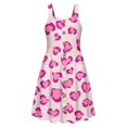 thumbnail image 5 of Girls Summer Sundress Summer Sleeveless Button-Down Dress Cute Print Casual Sundress with Pockets ,Sie:110, 5 of 5