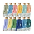 thumbnail image 4 of ToBeInStyle Girl's Pack of 4 Randomly Selected Long Sleeve T-Shirt - 6-8 Years, 4 of 7