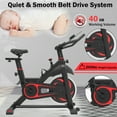 thumbnail image 6 of Indoor Cycling Bike, Stationary Exercise Bike, Fitness Workout Bike with LCD Display, Bottle Holder and Soft Saddle, Exercise Indoor Cycle Bike Equipment for Home Workouts, TE749, 6 of 9