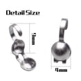 thumbnail image 3 of Calottes Embouts de Perles 200 Pcs en Acier Inoxydable Embouts de Perles Pliables Clamshell Nœuds pour Fabrication de Bijoux, 3 of 5