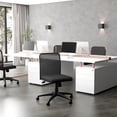 thumbnail image 2 of Scranton & Co Mesh Fabric Upholstered Task Office Chair in Black, 2 of 8