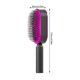 thumbnail image 2 of Cepillo de pelo autolimpiante para mujeres, cepillo de pelo con cerdas de jabalí, cepillo masajeador con cojín de aire 3D, cepillo de pelo autolimpiante para mujeres para cabello enredado y anudado, 2 of 5