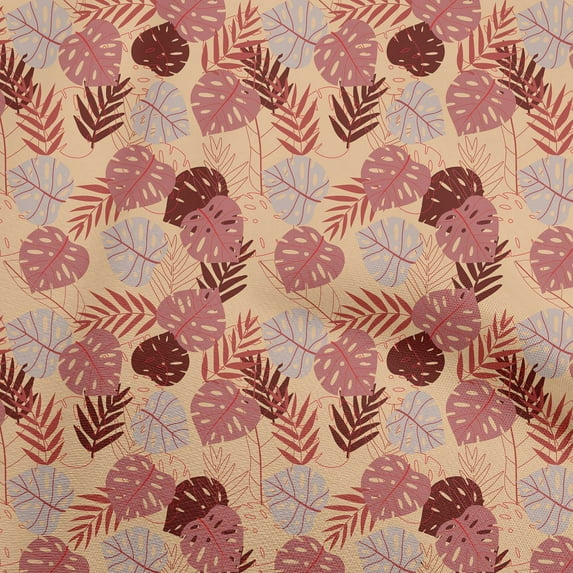 oneOone Viscose Chiffon Light Peach Fabric Tropical Sewing Craft Projects Fabric Prints By Yard 42 Inch Wide