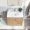 thumbnail image 4 of Vinnova San 36" Single Sink Wood Bath Vanity with Grain Stone in Ash/White, 4 of 15