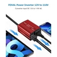 thumbnail image 2 of Inversor de corriente para coche FOVAL de 150 W 12 V DC a 110 V AC con USB, 2 of 7