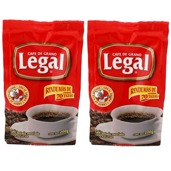 Cafe Mexican Ground Coffee 7 Ounces (Pack of 2) - Cafe Legal Mexicano (Pack of 2)