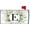 Spring Monogram E Mailbox Cover, variant on Spring Eucalyptus Leaves Monogram Letter L Mailbox Cover Magnetic 21x18 Inch, Family Last Name Initial Post Letter Box Covers, Spring Summer Seasonal Outdoor Yard Garden Standard Mailbox Decor